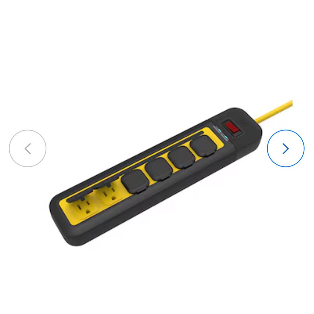 Utilitech 8 ft 5 outlet surge protector